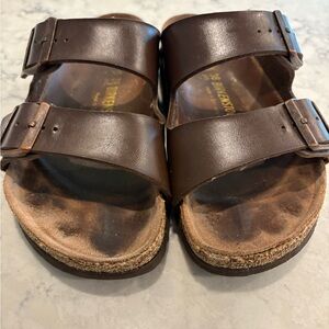 Birkenstock Arizona Slide Sandals Brown size 38 US 7.5
